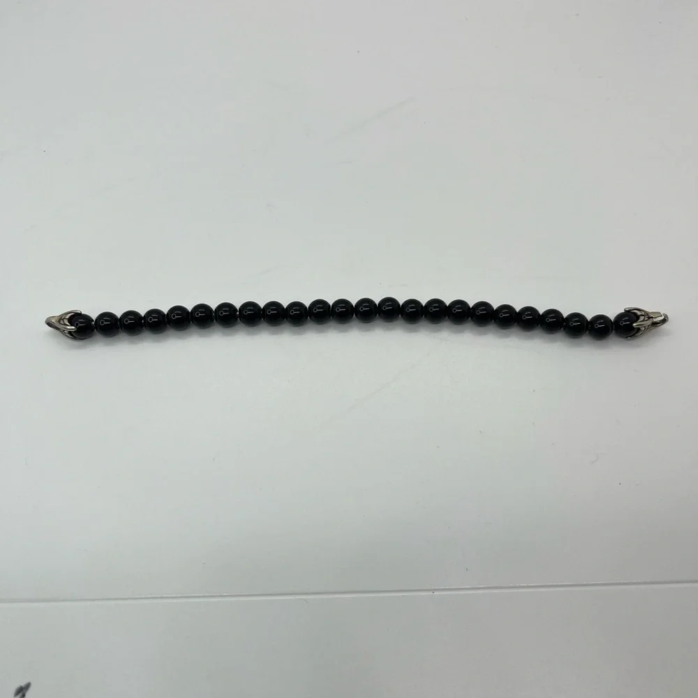 David Yurman black Onyx spiritual Beaded Bracelet